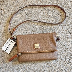 Dooney & Bourke Brown Leather Crossbody Bag